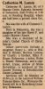 Obituary for Catherine M Lamm